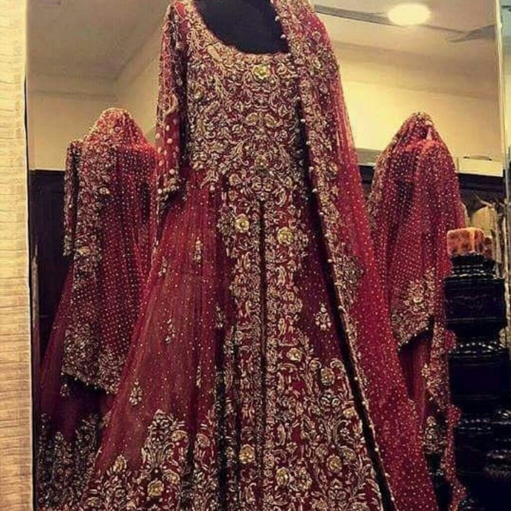 Heavy full handwork Pakistani bridal dress